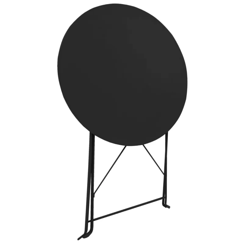 Bistrokalustekokoelma, 3D, musta, teräs