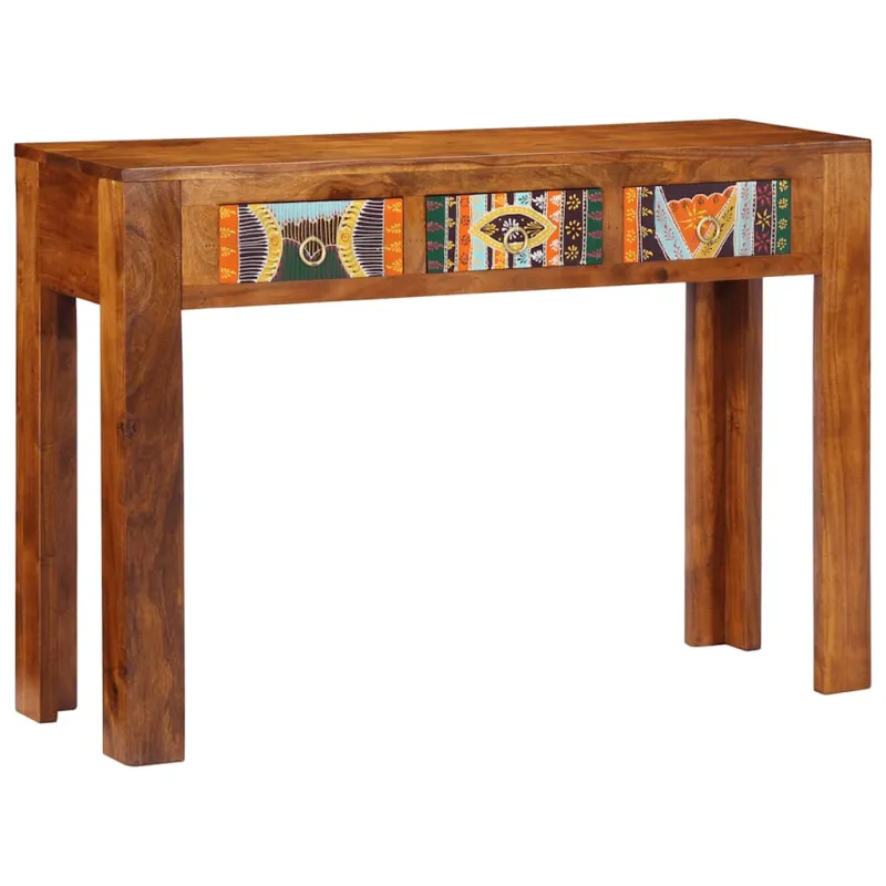 Konsolinis staliukas, 110x35x75cm, akacijos medienos masyvas