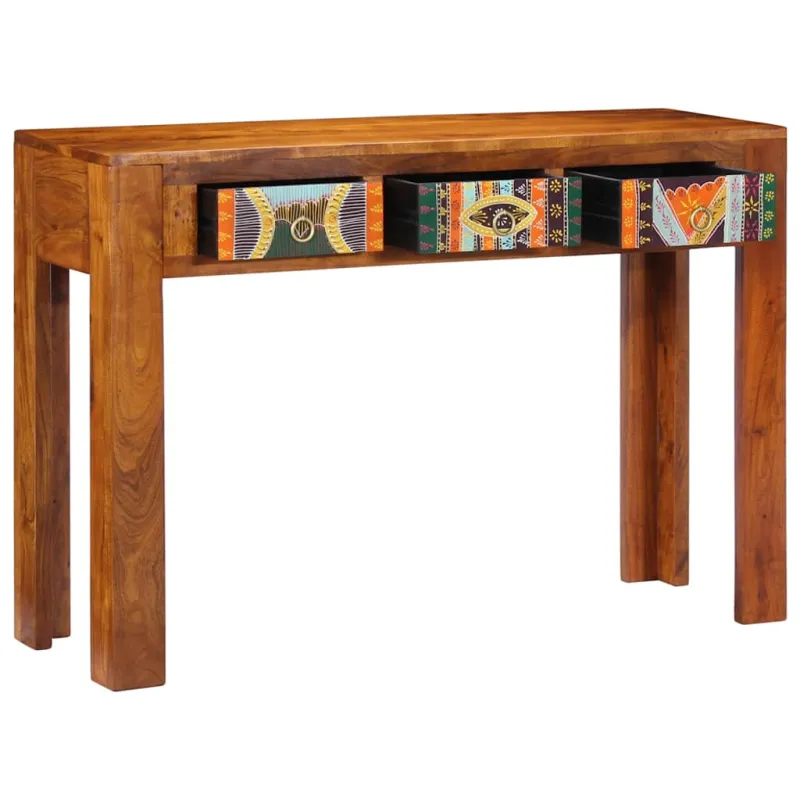 Konsolinis staliukas, 110x35x75cm, akacijos medienos masyvas