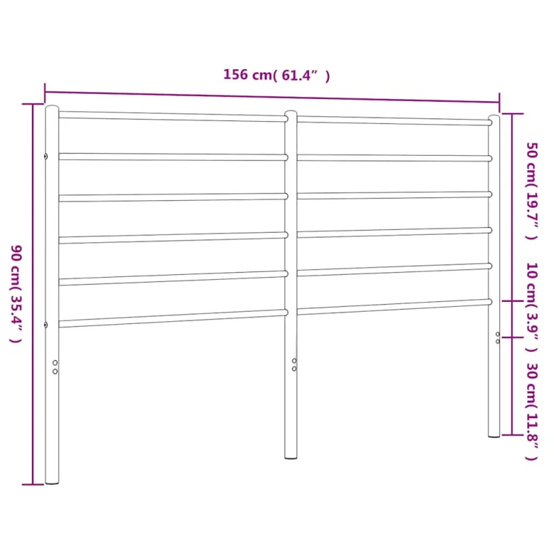 Metalinis pakaitinis galvūgalis, baltos spalvos, 150cm