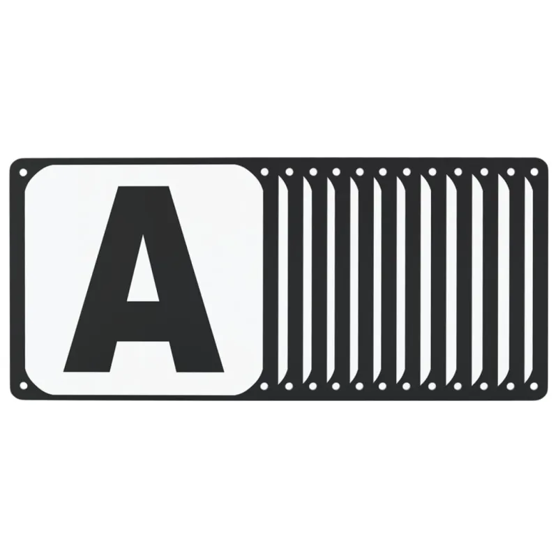 Raidės jojimo aikštelei, 12vnt., plienas