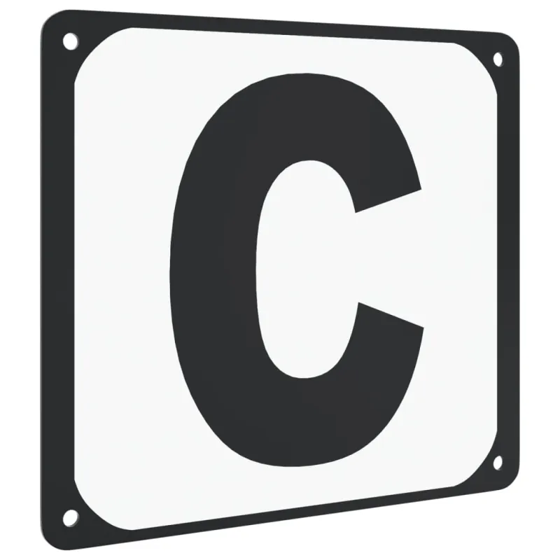 Raidės jojimo aikštelei, 12vnt., plienas