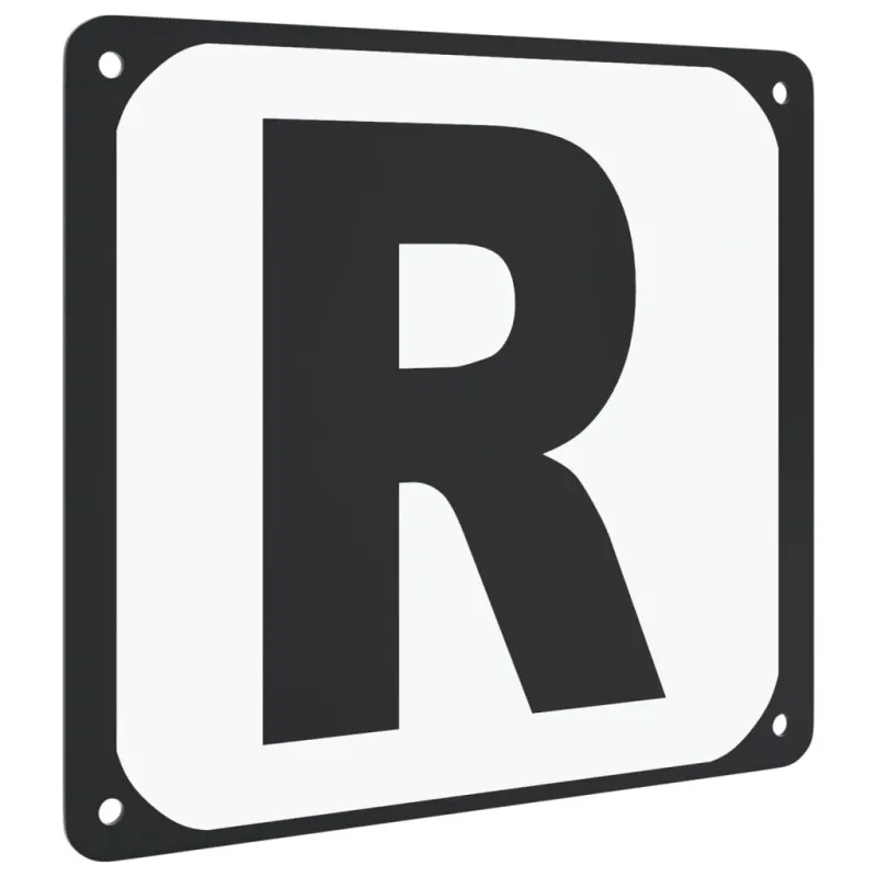 Raidės jojimo aikštelei, 12vnt., plienas