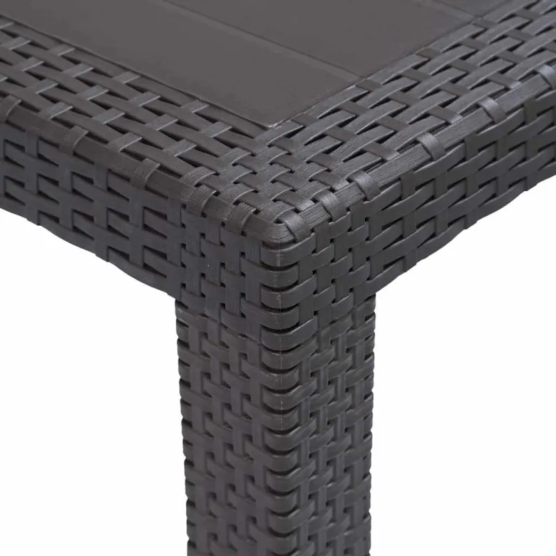 Sodo pöytä, rautasivu, 220x90x72 cm, muovi, pyörillä imitoitu rauta