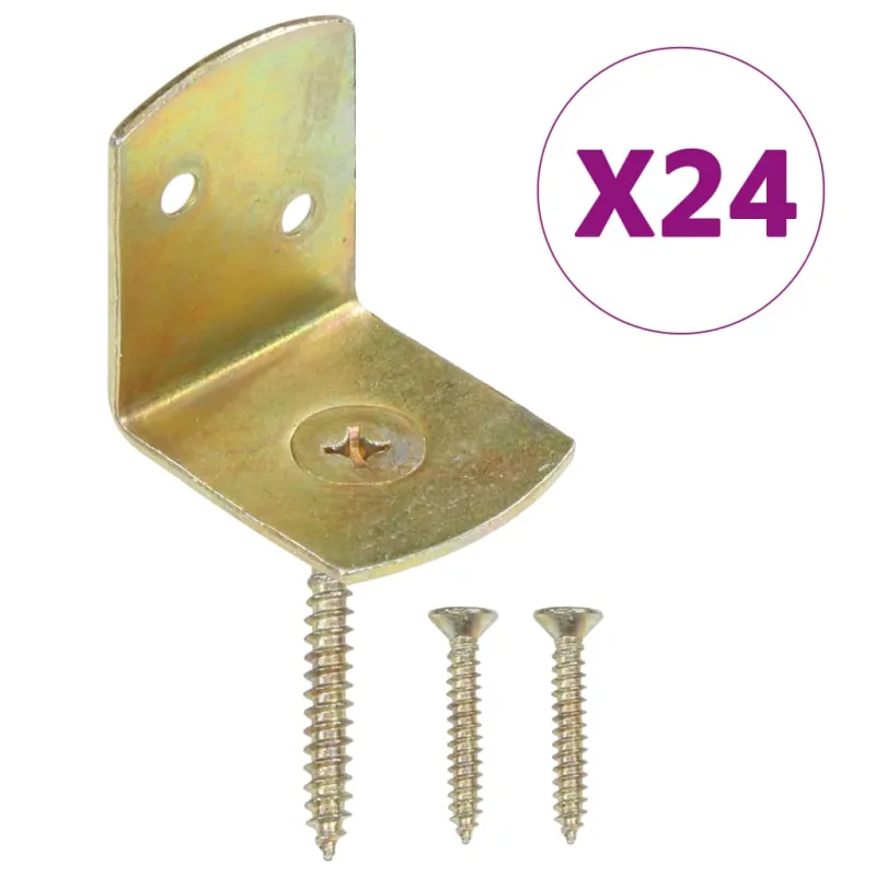 Tvoros segmento laikikliai, 24vnt., galvanizuotas metalas