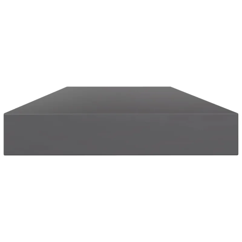 Knygų lentynos plokštės, 8vnt., pilkos, 80x10x1,5cm, MDP