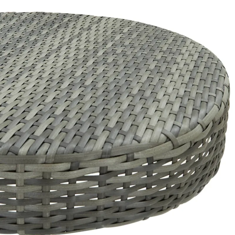 Sodo pöytä, harmaa, 60,5x106 cm, polyrattana