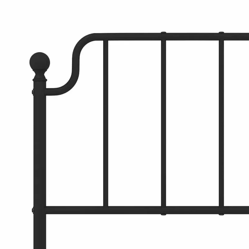 Metalinis pakaitinis galvūgalis, juodos spalvos, 150cm