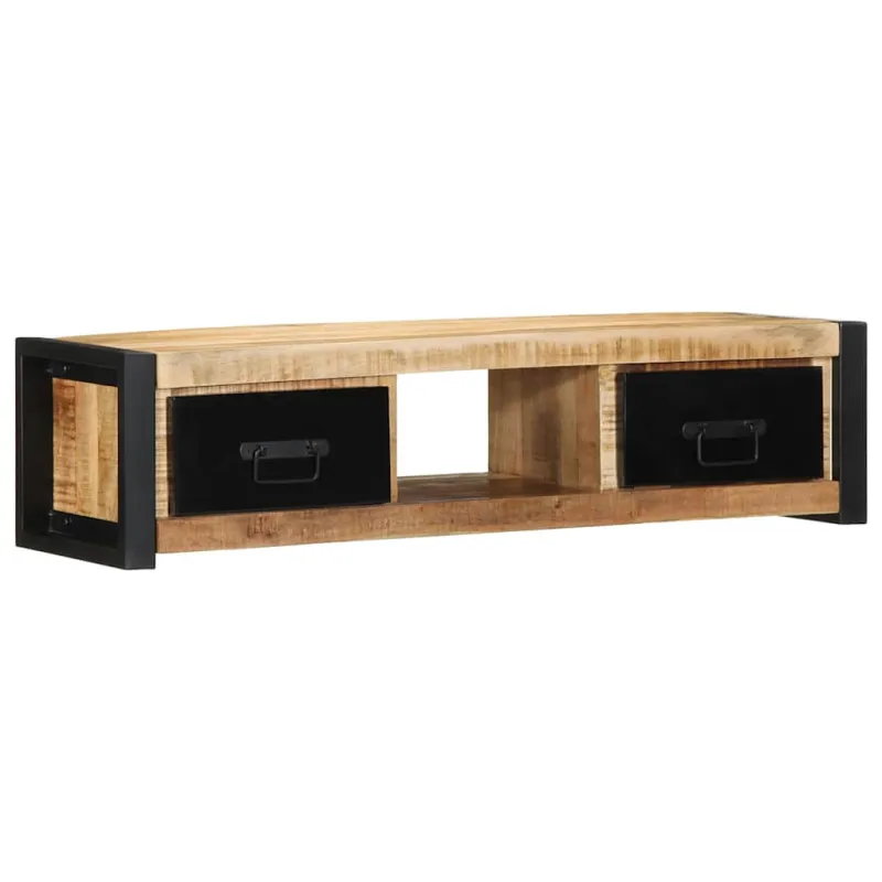 televizoriaus spintelė 100x30x25 cm Masyvus Rough Wood Mango