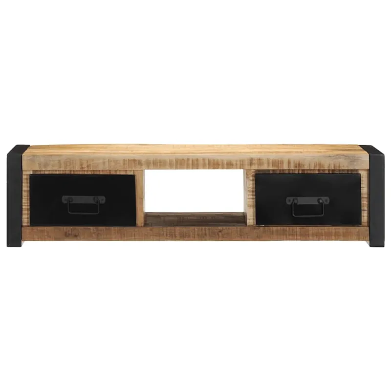 televizoriaus spintelė 100x30x25 cm Masyvus Rough Wood Mango