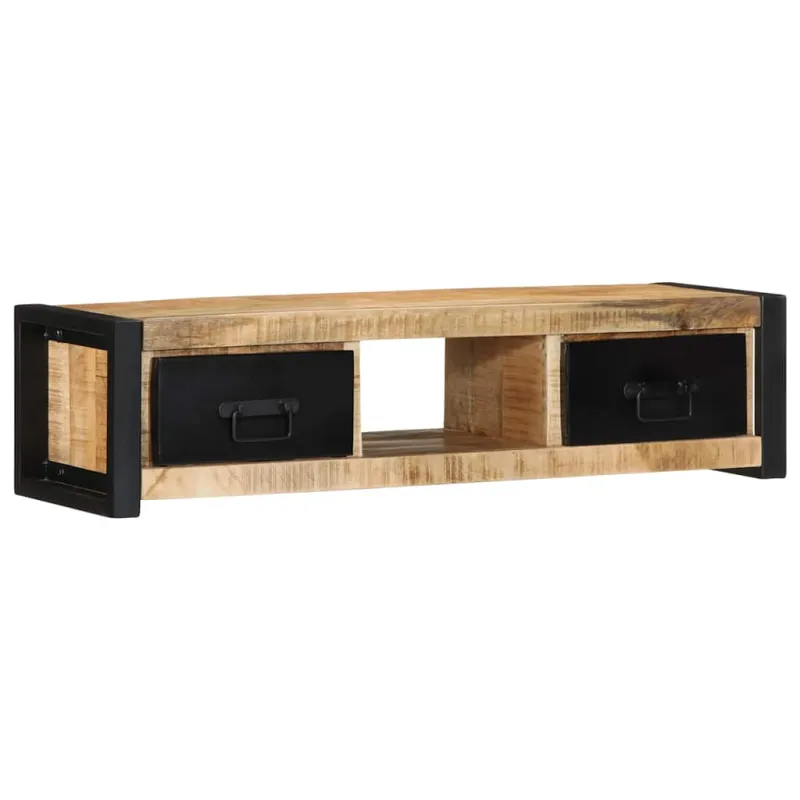 televizoriaus spintelė 100x30x25 cm Masyvus Rough Wood Mango