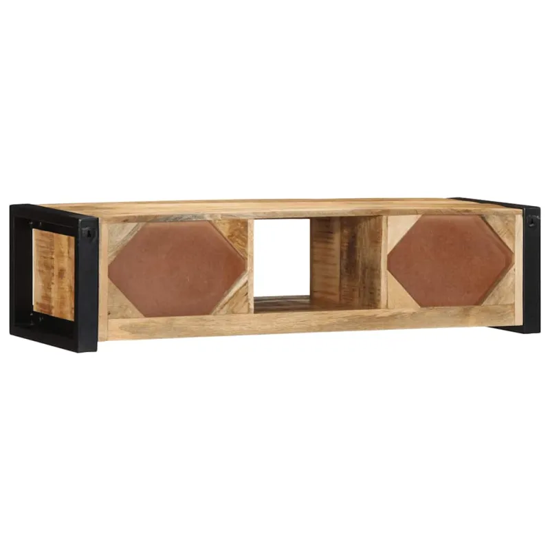televizoriaus spintelė 100x30x25 cm Masyvus Rough Wood Mango