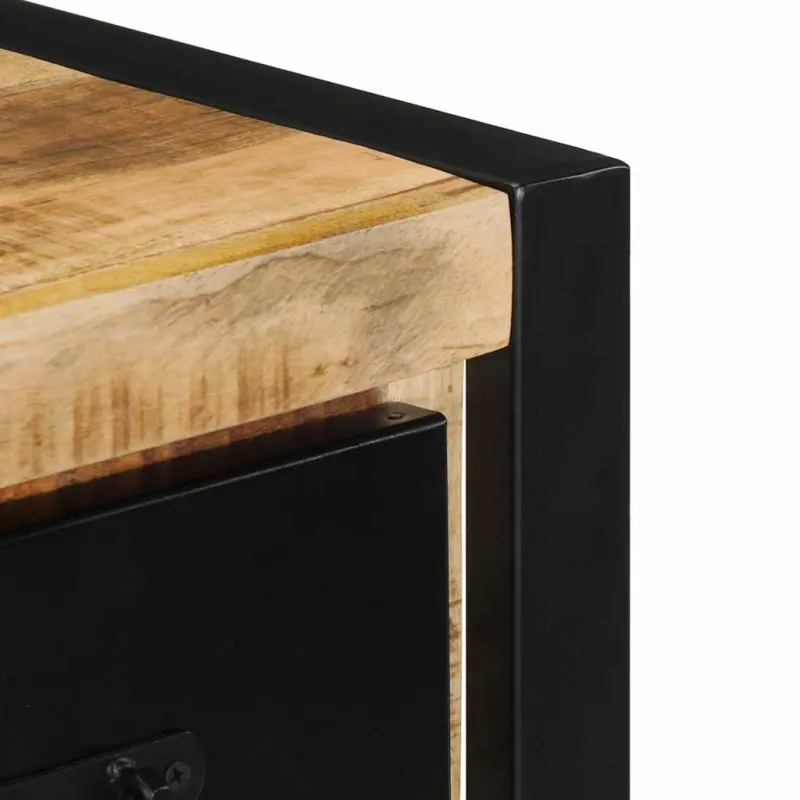 televizoriaus spintelė 100x30x25 cm Masyvus Rough Wood Mango