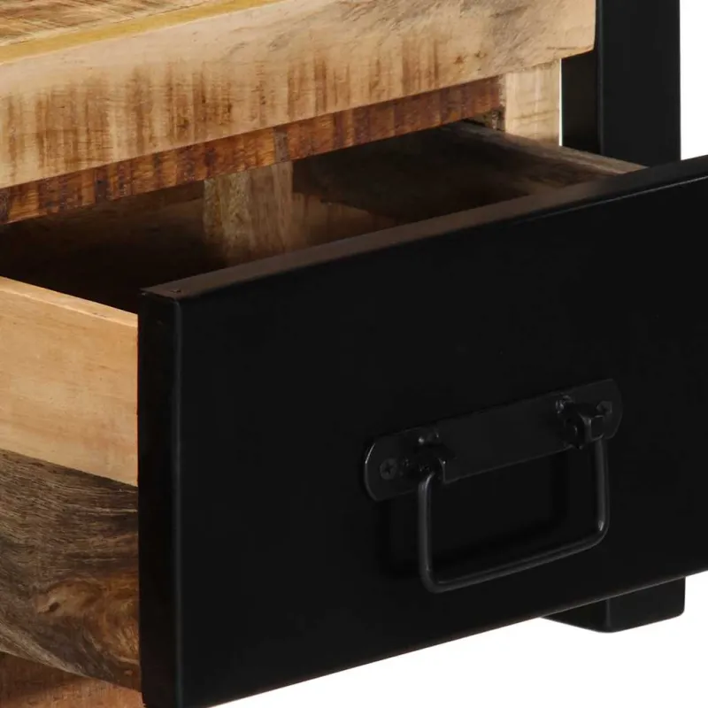 televizoriaus spintelė 100x30x25 cm Masyvus Rough Wood Mango