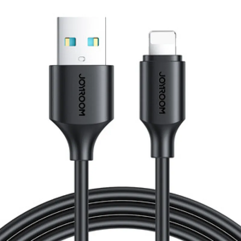 Kaapeli USB-A:sta Lightningiin 2,4 A 0,25 m Joyroom S-UL012A9 (musta) universaali
