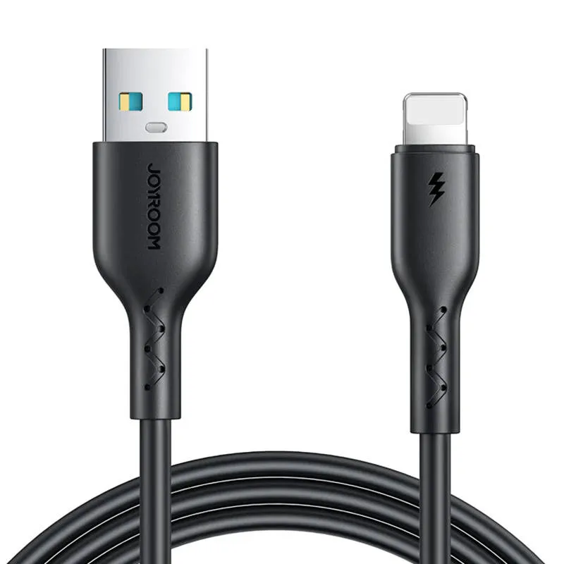 Joyroom SA26-AL3 3A 1 m USB–Lightning -kaapeli, Flash Charge (musta) universaali