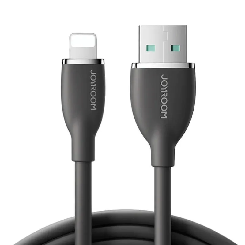 Värikäs 3A USB–Lightning-kaapeli SA29-AL3 / 3A / 1,2 m (musta) universaali
