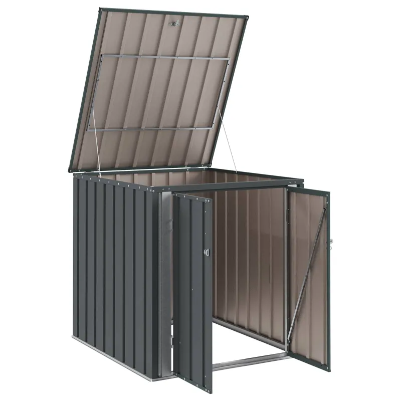 Sodo saugojimo dėžė Juoda 101,5 x 107 x 100 cm Plienas