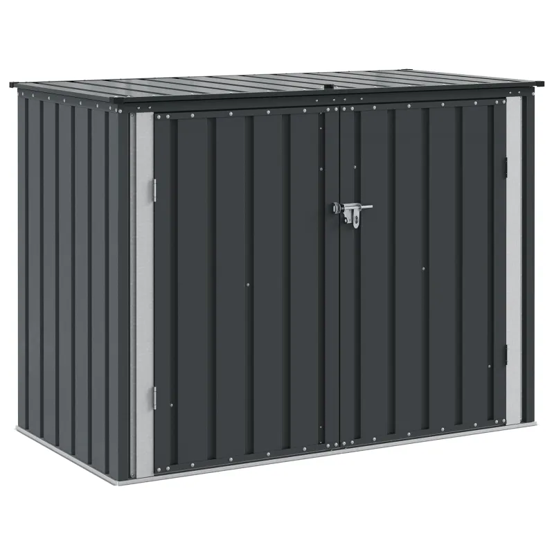 Sodo saugojimo dėžė Juoda 151,5 x 82 x 110,5 cm Plienas