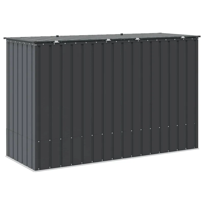 Sodo saugojimo dėžė Juoda 214 x 82 x 132 cm Plienas