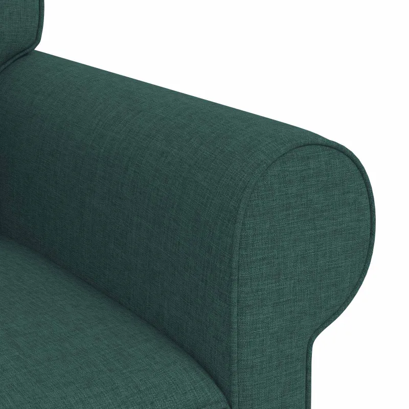 Sofos komplektas 2 pcs Tamsiai žalia 215 x 82 x 80 cm audinys