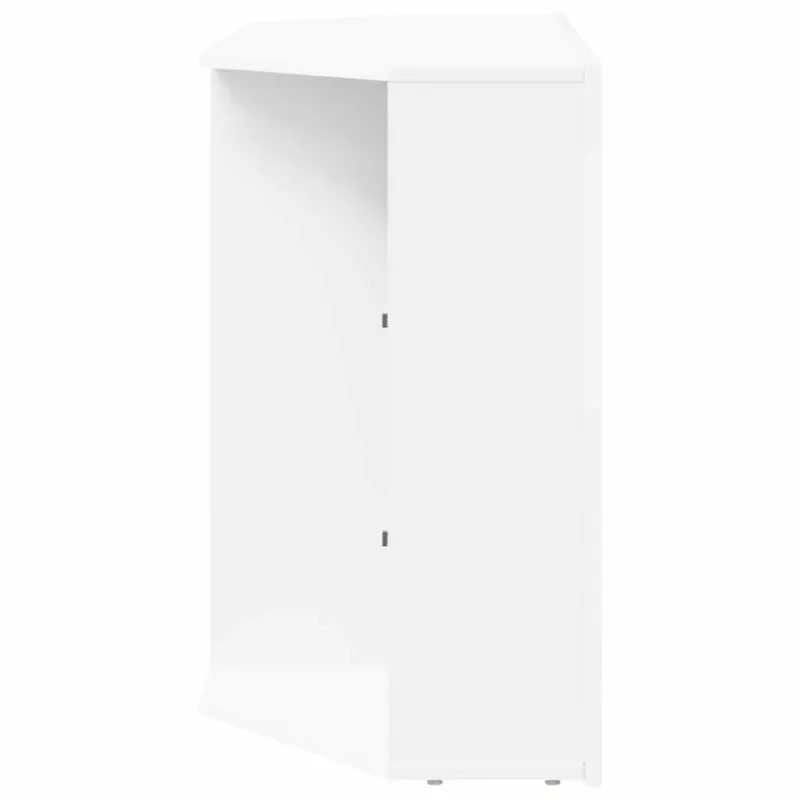 Kampinė LED televizoriaus spinta Balta 100x40x68cm