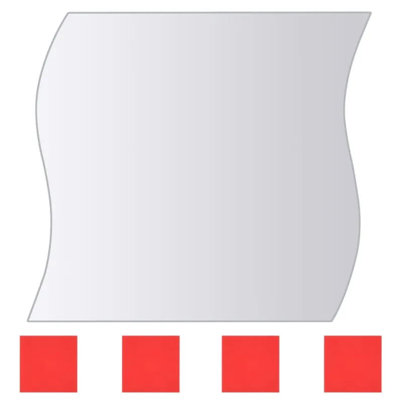 Veidrodinės plytelės, 8vnt., stiklas, kelių formų