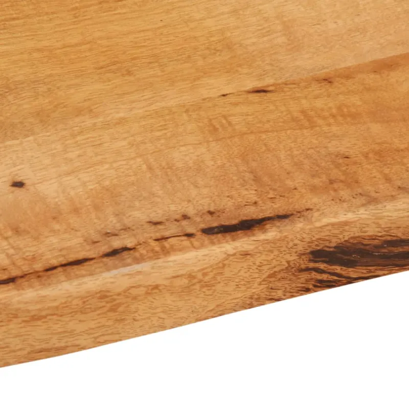 Stalviršis, 120x60x3,8cm, mango masyvas, su gyvu kraštu