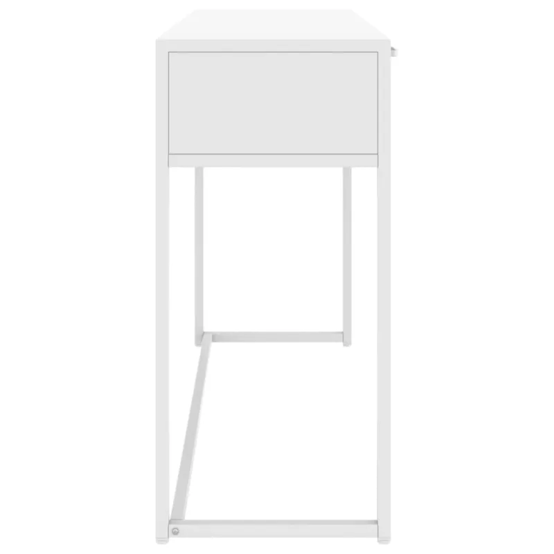 Konsolinis staliukas, baltos spalvos, 106x35x75cm, plienas