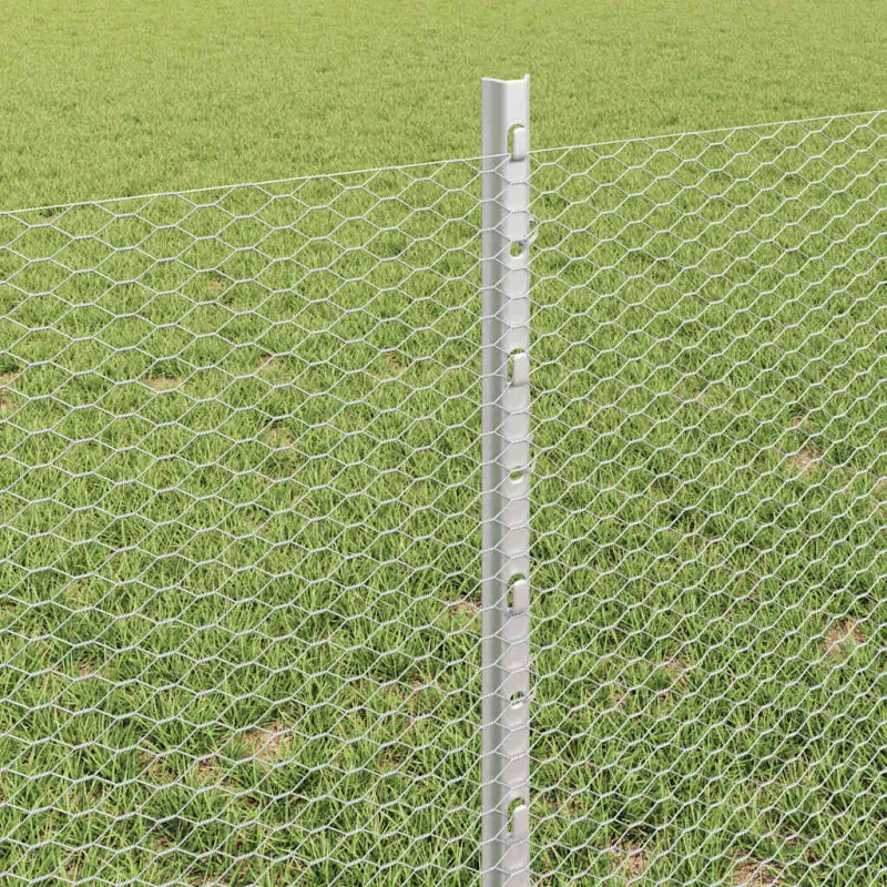 Hexagonal Fence with Post 100 x 0,6 m Galvanizuotas plienas