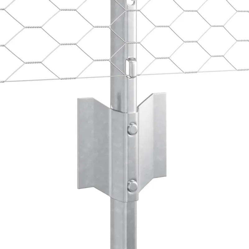 Hexagonal Fence with Post 100 x 0,6 m Galvanizuotas plienas