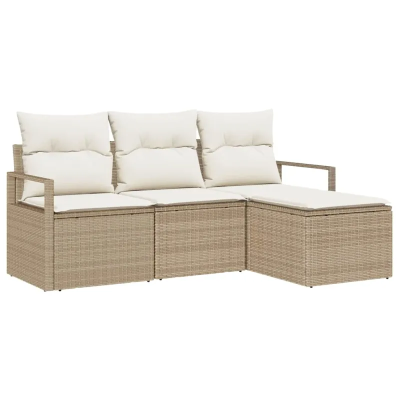 Sofos komplektas 4 pcs Smėlio poliratanas