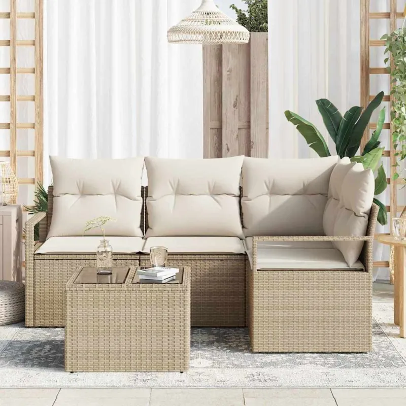 Sofos komplektas 5 pcs Smėlio poliratanas