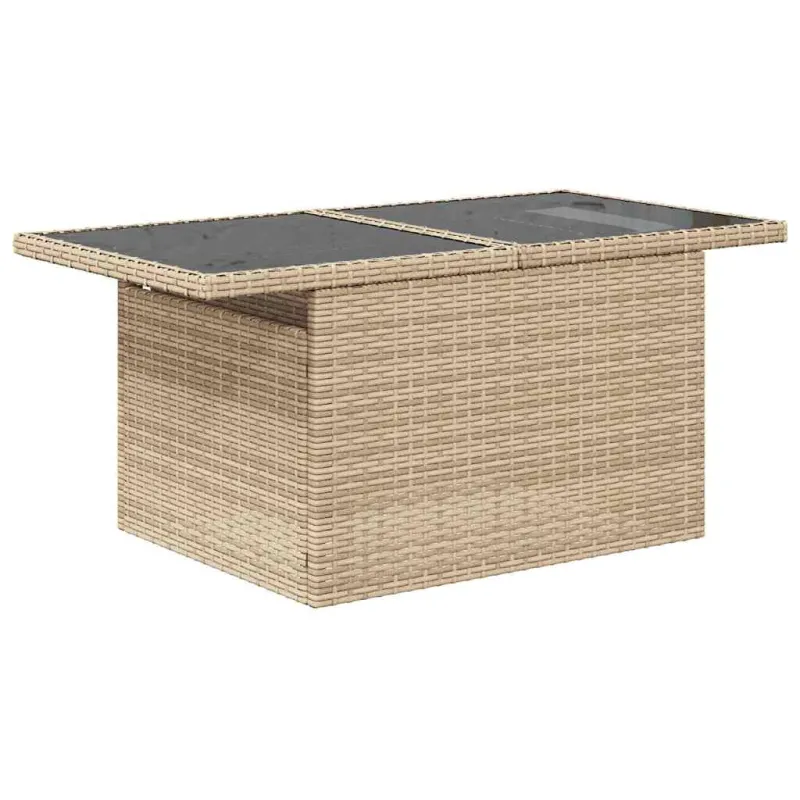 Sodo Sofų Rinkinys 7 pcs Bežinė ir kreminė poliratanas