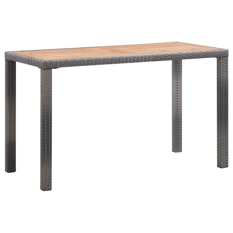 Sodo pöytätaso, antrasiitti ja ruskea, 123x60x74cm, akasiapuu