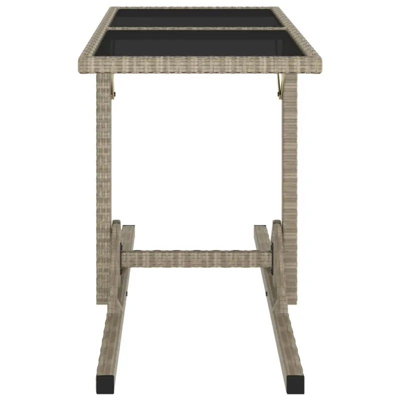 Soodan pöytätaso, hiekansävyinen, 110x53x72cm, lasi, polyrataska