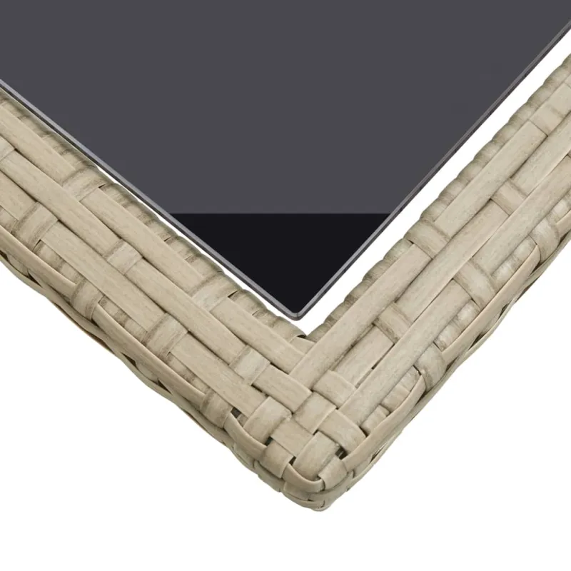 Soodan pöytätaso, hiekansävyinen, 110x53x72cm, lasi, polyrataska