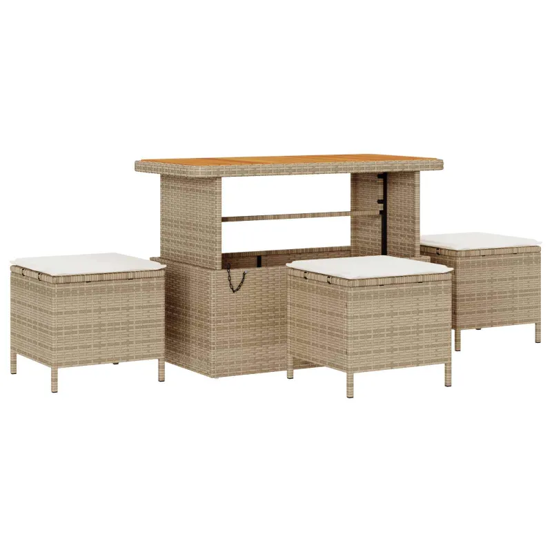 Sodo Sofų Rinkinys 13 pcs Smėlio poliratanas