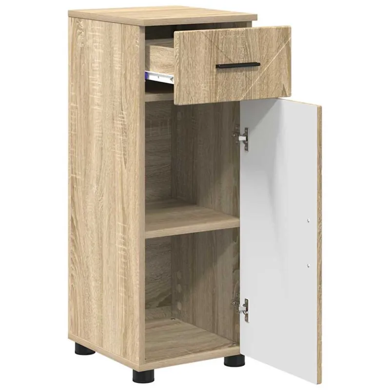 Vonios baldų rinkinys su stalčių 3 pcs Sonoma ąžuolas