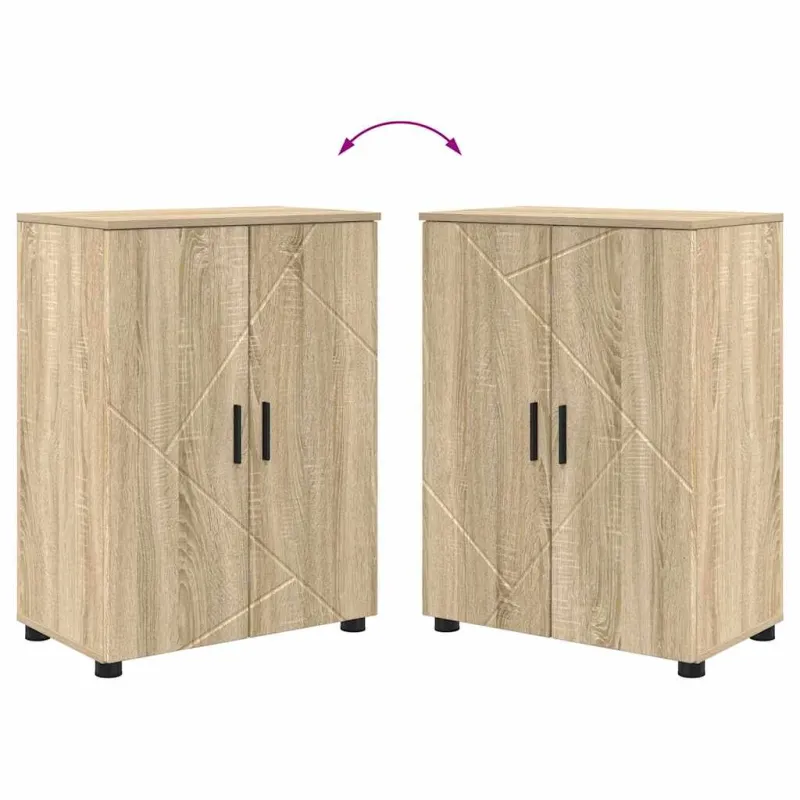 Vonios baldų rinkinys su stalčių 4 pcs Sonoma ąžuolas