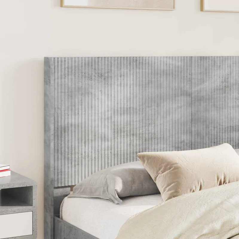 Lovos rėmas su saugojimu ir nugara Betono pilka 150 x 200 cm