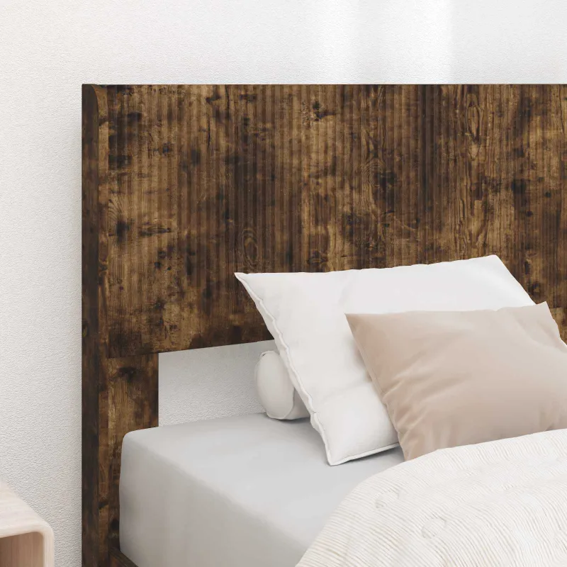 Lovos rėmas su saugojimu ir nugara Dūminio ąžuolo 100 x 200 cm