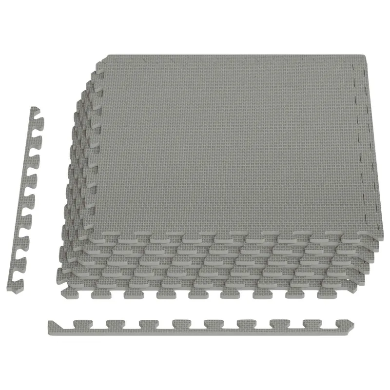 Baseino grindų kilimas 6 pcs Pilka 2,16 m² EVA puta