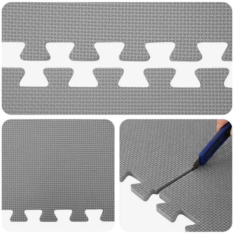 Baseino grindų kilimas 6 pcs Pilka 2,16 m² EVA puta