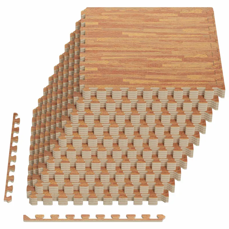 Baseino grindų kilimas 40 pcs Medis 14,4 m² EVA puta