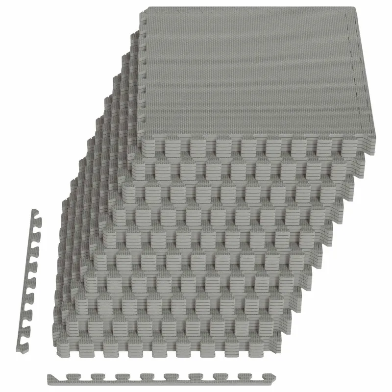 Baseino grindų kilimas 50 pcs Pilka 18 m² EVA puta