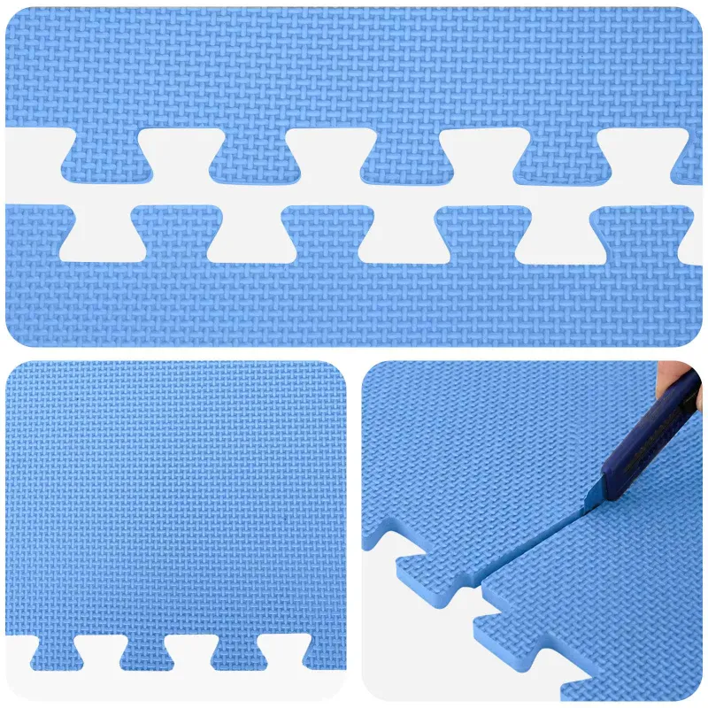 Baseino grindų kilimas 50 pcs Mėlyna 18 m² EVA puta