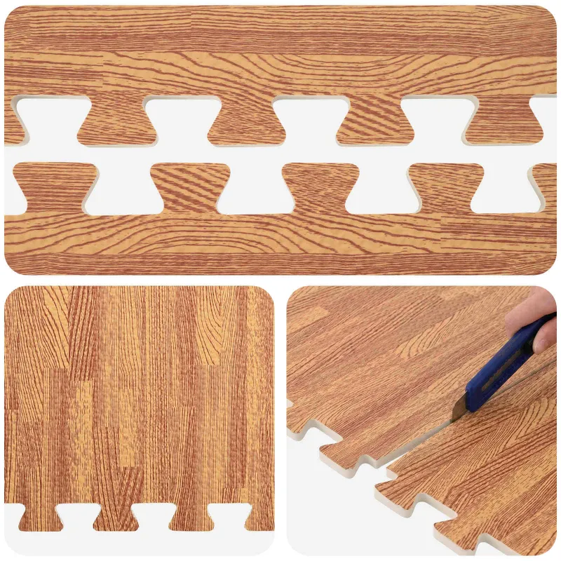 Baseino grindų kilimas 50 pcs Medis 18 m² EVA puta
