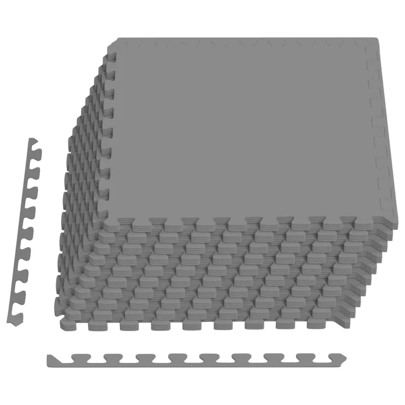 Baseino grindų kilimas 40 pcs Pilka 14,4 m² EVA puta