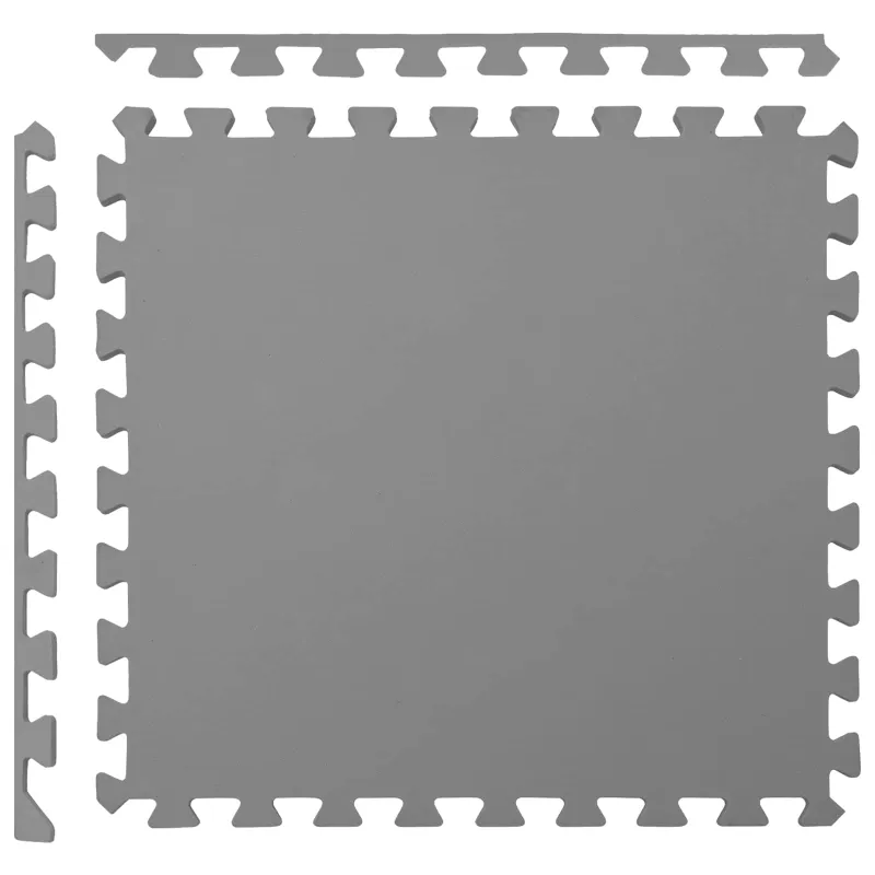 Baseino grindų kilimas 40 pcs Pilka 14,4 m² EVA puta
